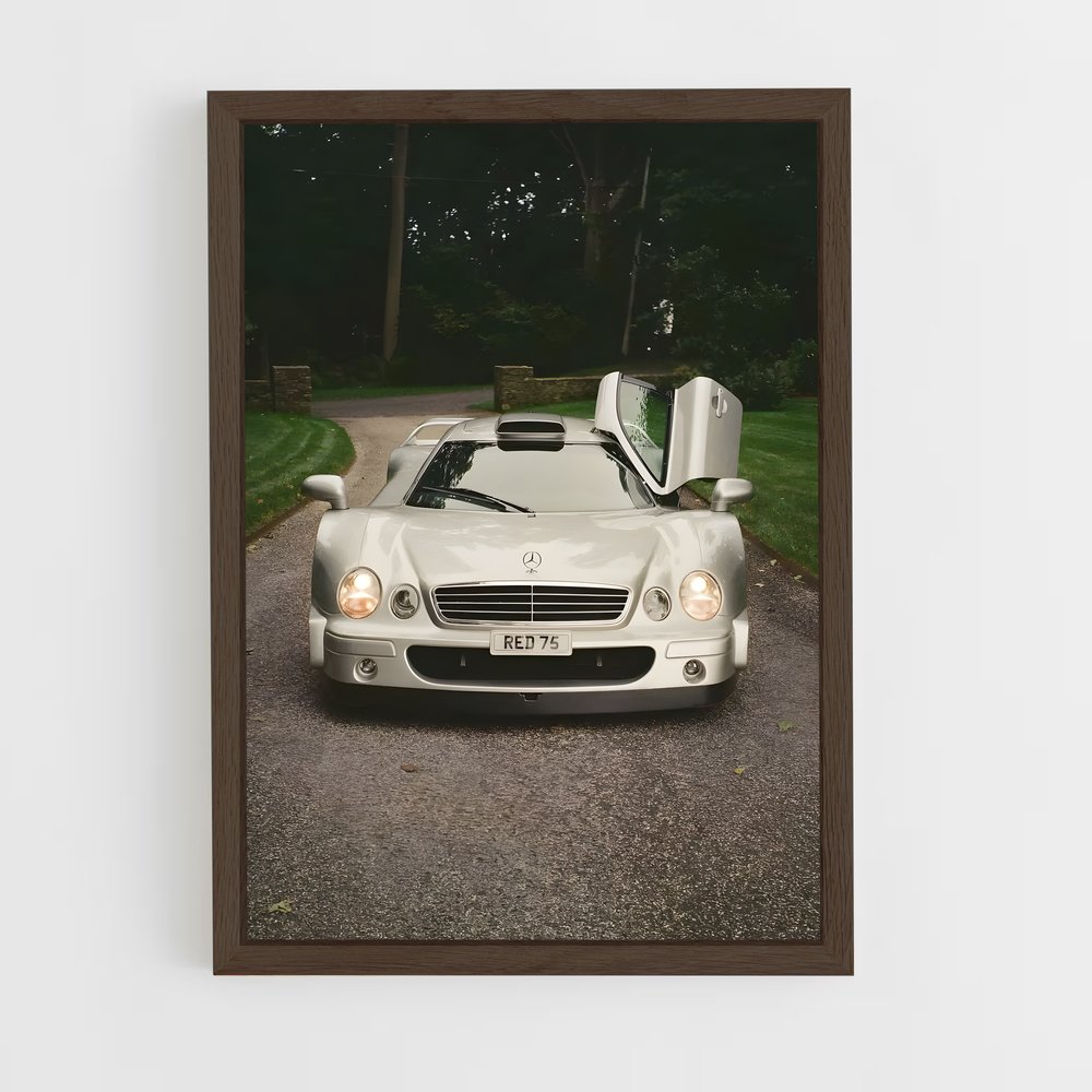 Poster Luxe Blanc – affiche Mercedes (vue 5)